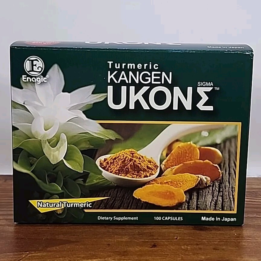 Authentic Kangen Ukon Turmeric by ENAGIC 100% Organic Capsules -Exp 06/2026