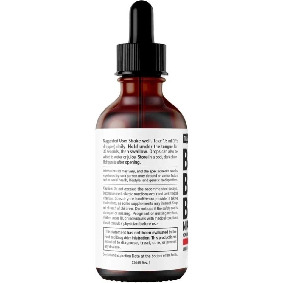Nusava Vitamin B complex – B 12, B 6 & B 1 + Niacin & Folate 1/2/3 Bottles