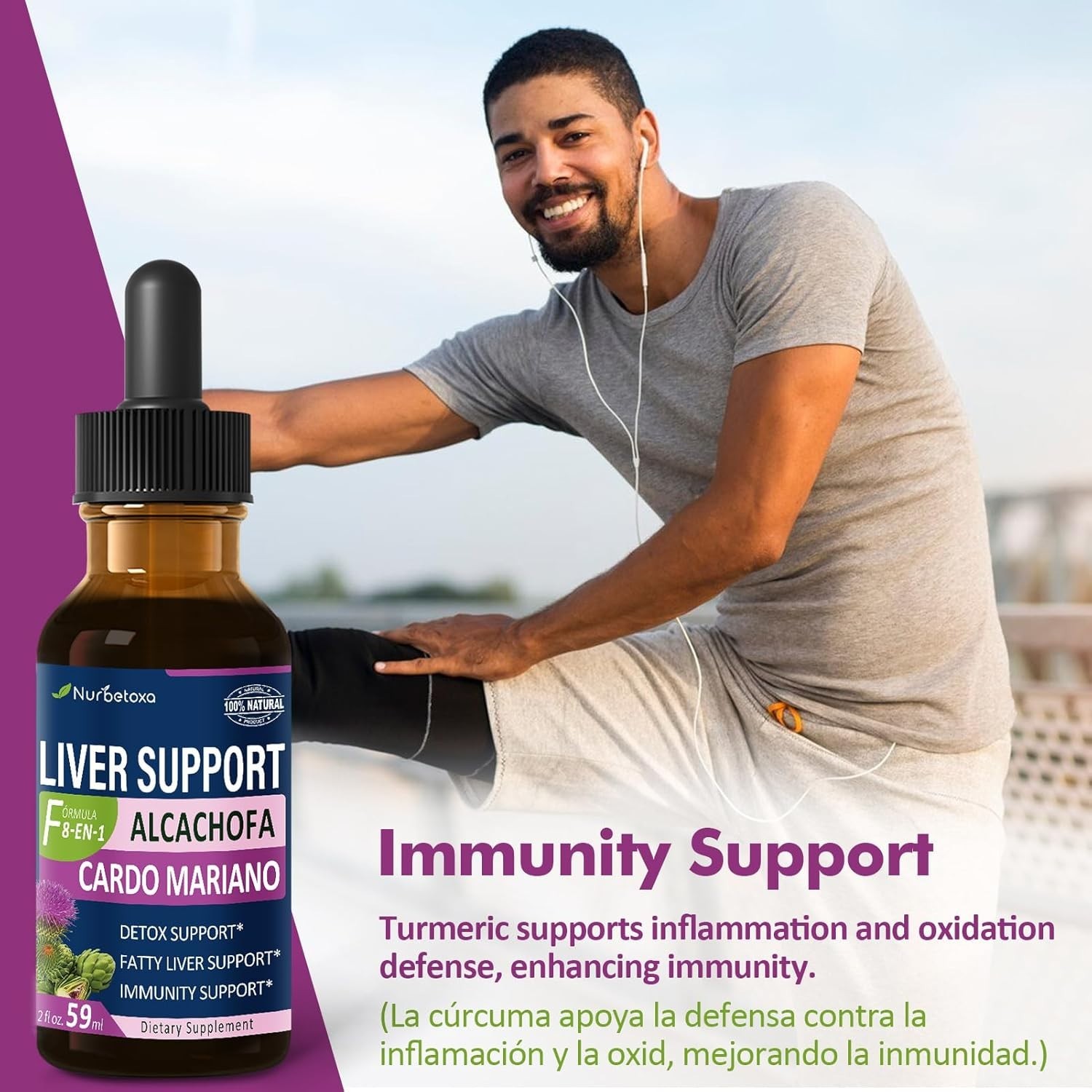 Natural Liver Detox Tincture: 2oz Milk Thistle & Artichoke Extract for Wellness