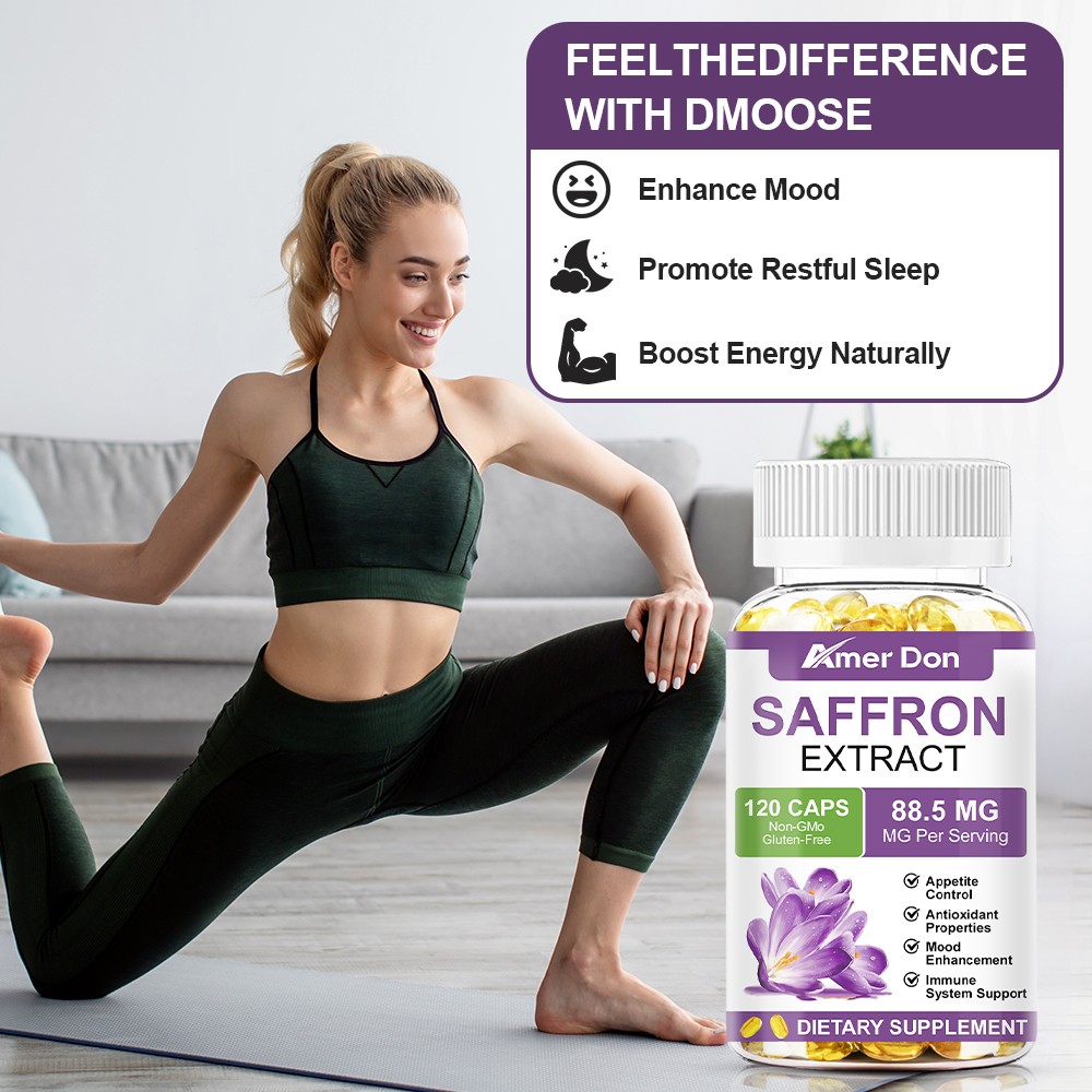 Saffron Extract 120 Capsules – 88.5mg Stress Relief & Mood Support Antioxidant