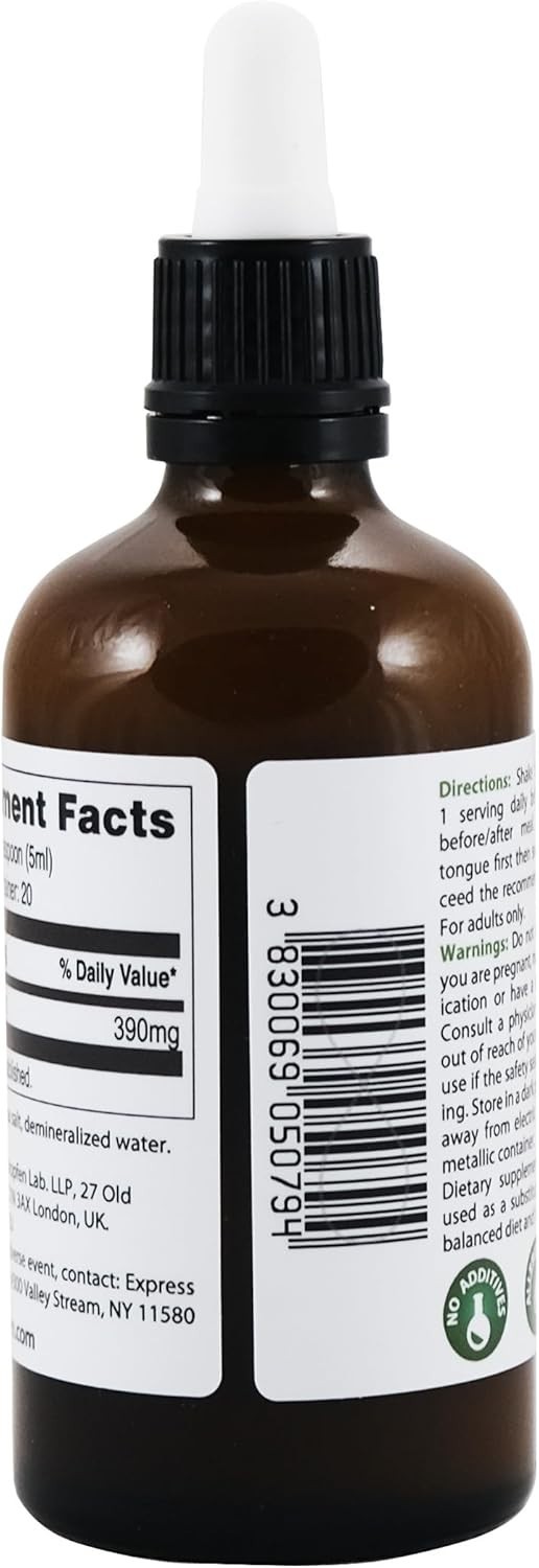 3.4 Fl Oz Ormus with Atomic Minerals – Unflavored Nutritional Drops, Dairy-Free