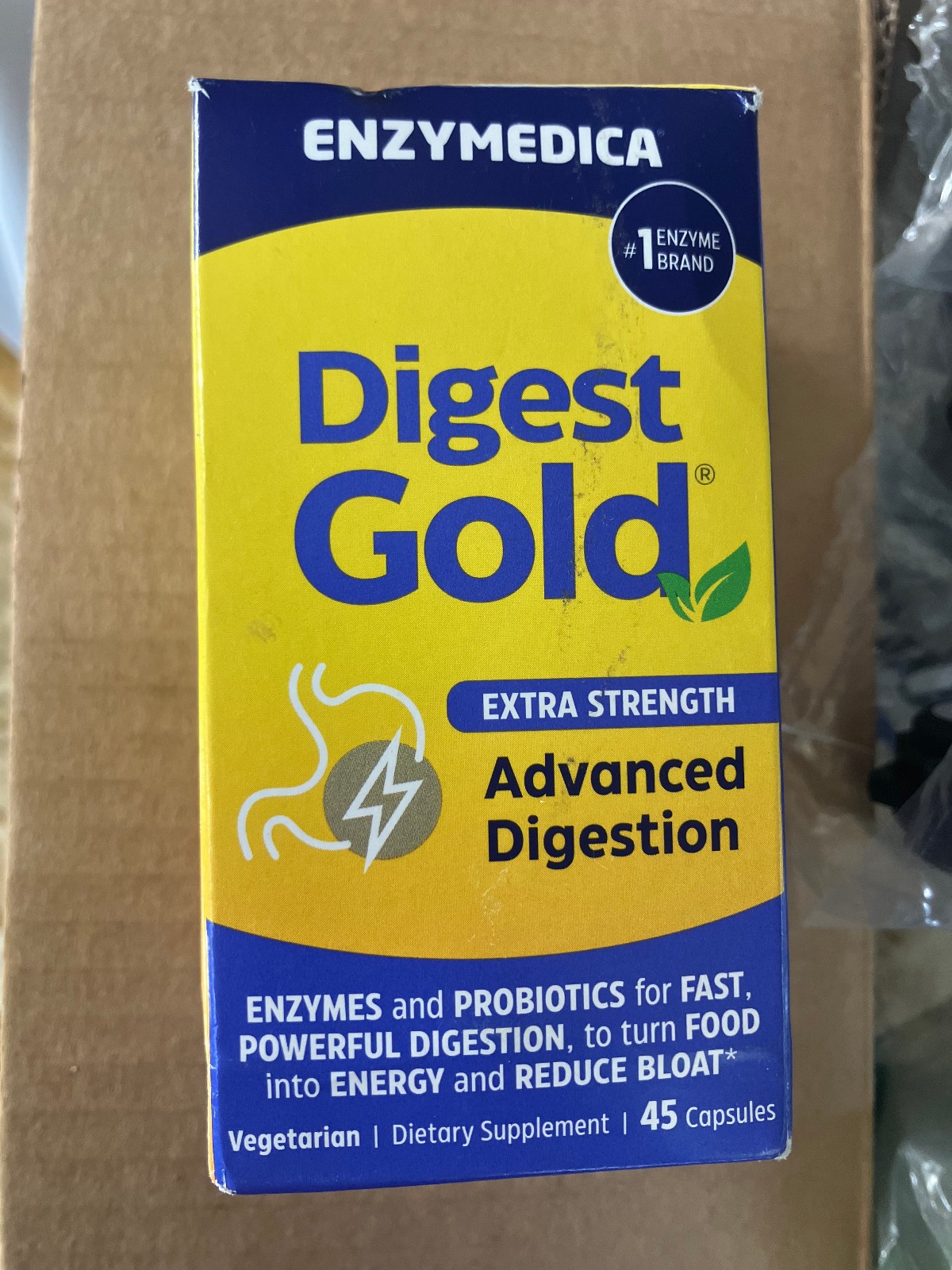 Enzymedica Digest Gold Advanced Digestion Extra Strength Gut Support 45 caps.