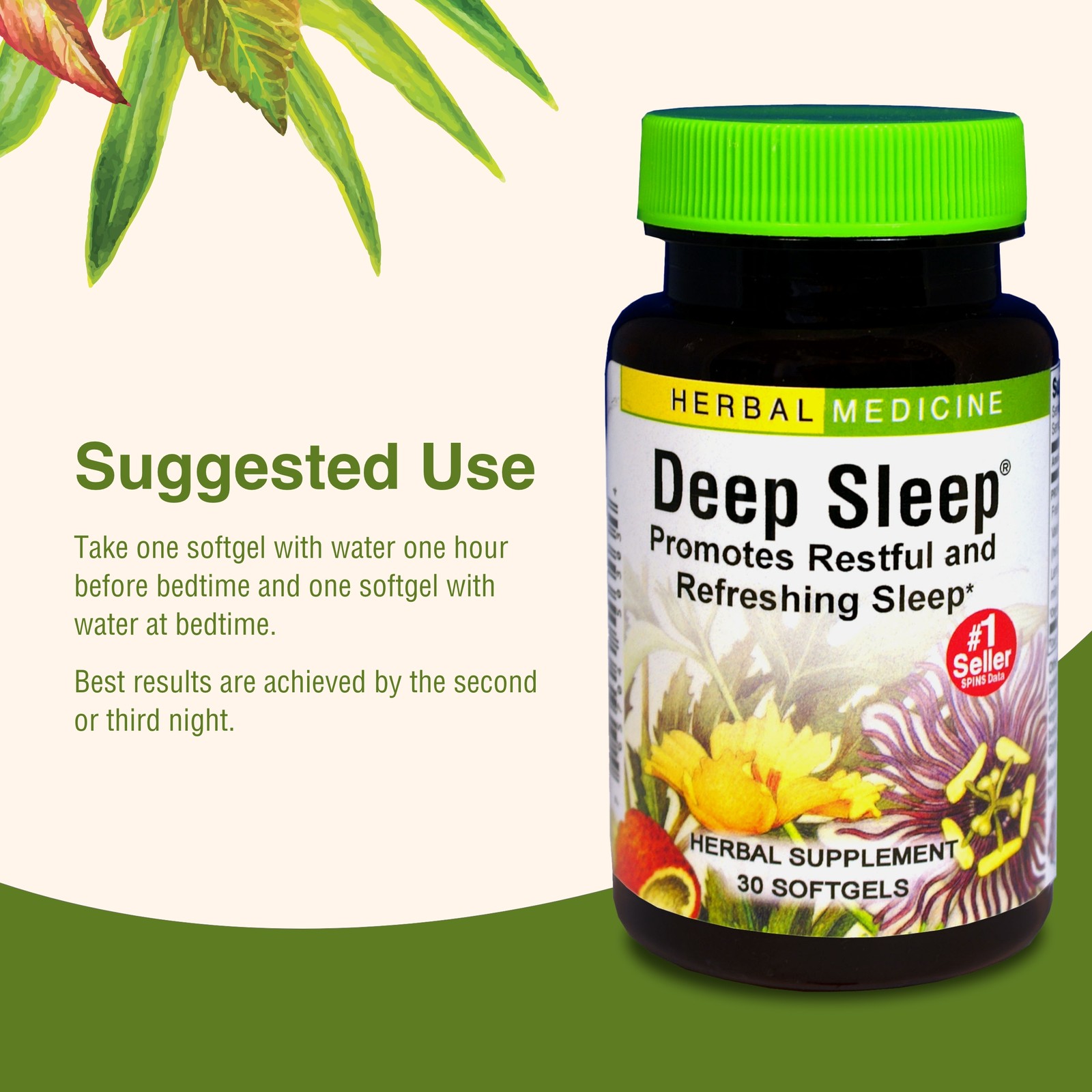 Herbs Etc. Deep Sleep Soft Gels – 30 Count (Pack of 1)
