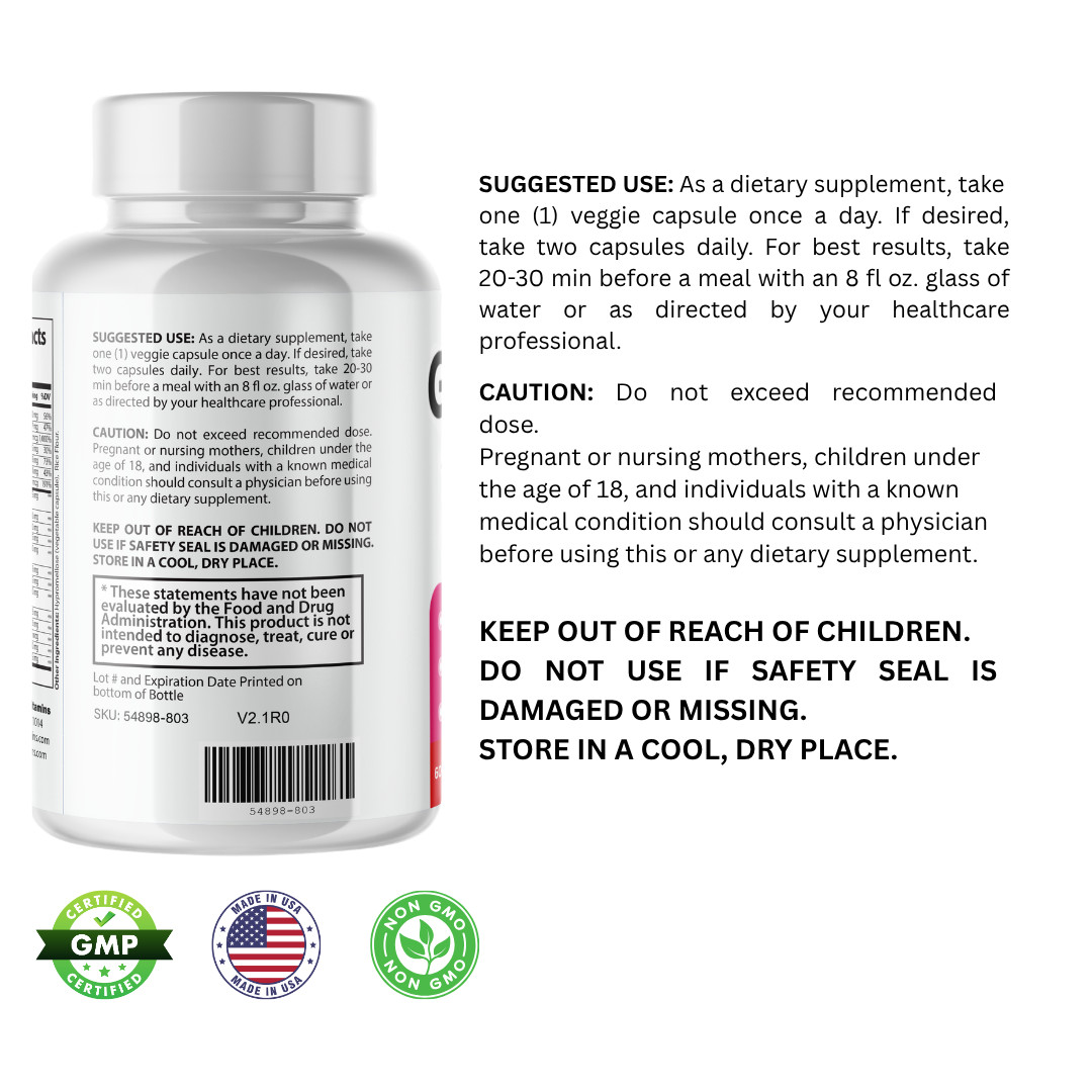 GlucoNour-Blood Support- 12 Bottles- 720 Capsules