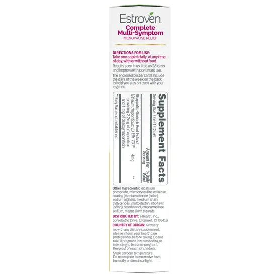 NEW! Estroven Complete Multi-Symptom Menopause Relief, 84 Caplets, EXP 01/2028+