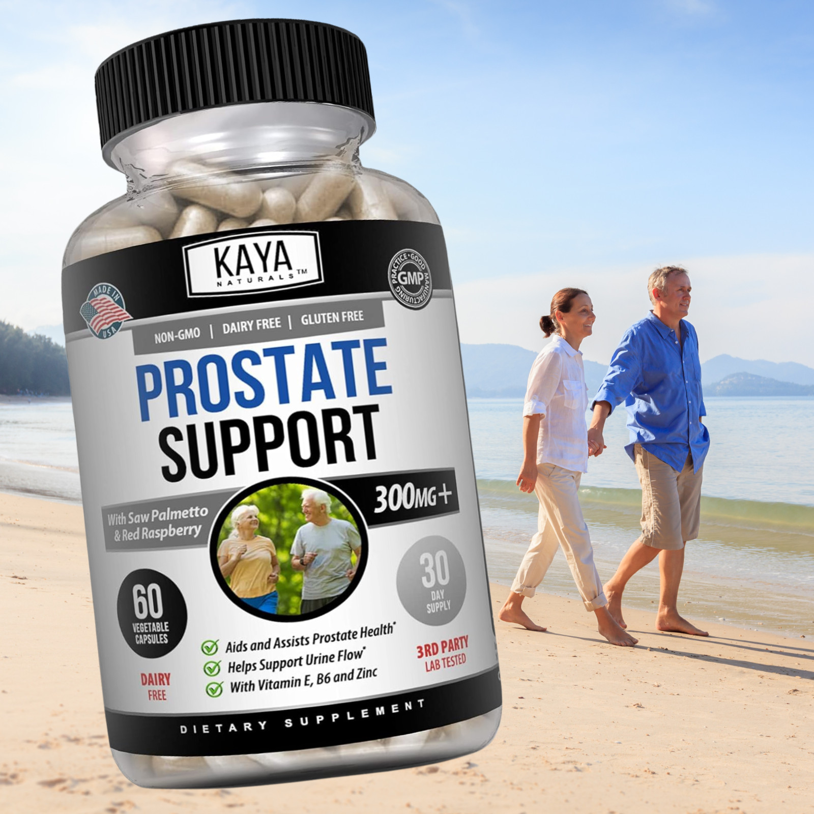 (2 Pack) Prostate Support – Reduce Frequent Urination, Stamina supplement 60ct