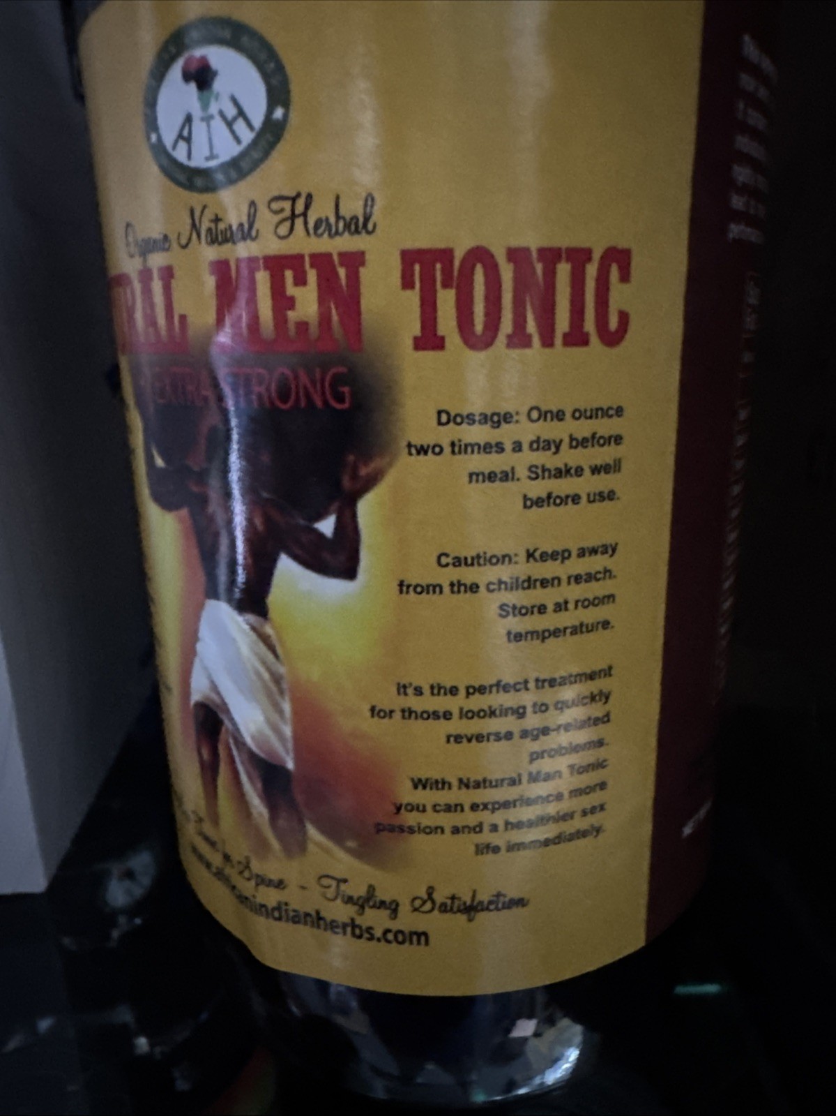 AIH Natural Men Tonic Extra strength 100% Pure Natural Organic Handmade Tincture