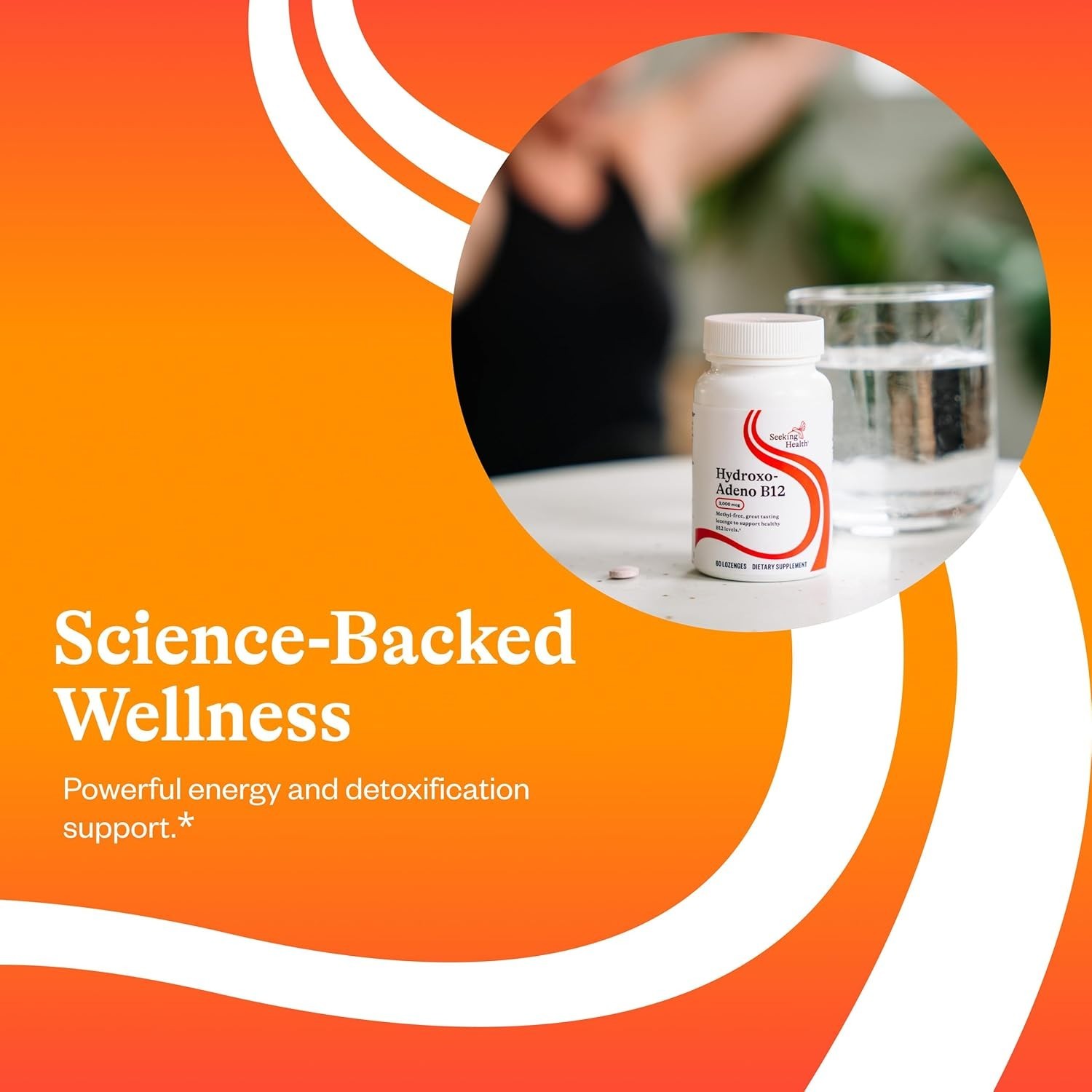 2000 mcg Methyl-Free Hydroxo-Adeno B12 Lozenges – Supports Detox & Brain Health