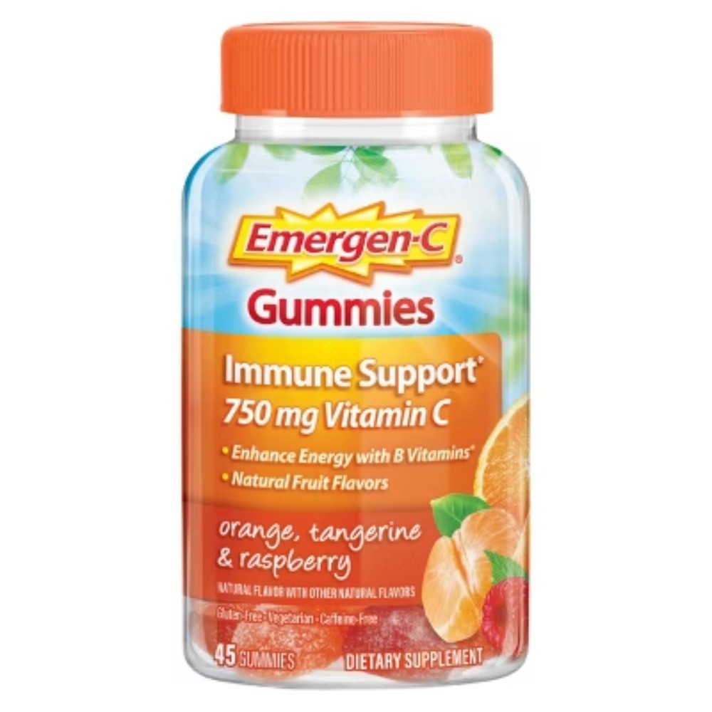 Vitamin C Immune Support Gummies – Orange, Tangerine & Raspberry – 45ct: Dietary