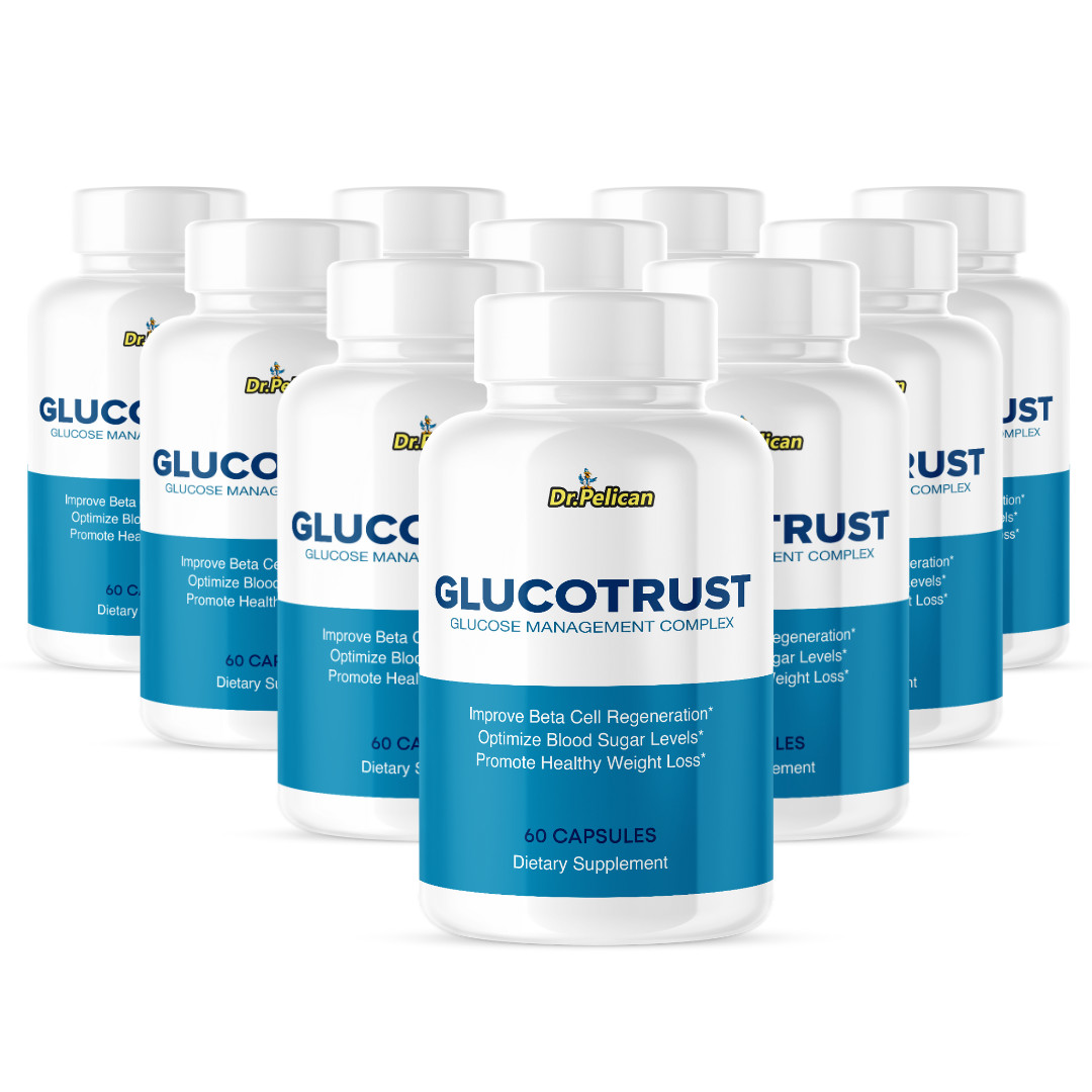 Glucotrust- Blood Support- 10 Bottles- 600 Capsules