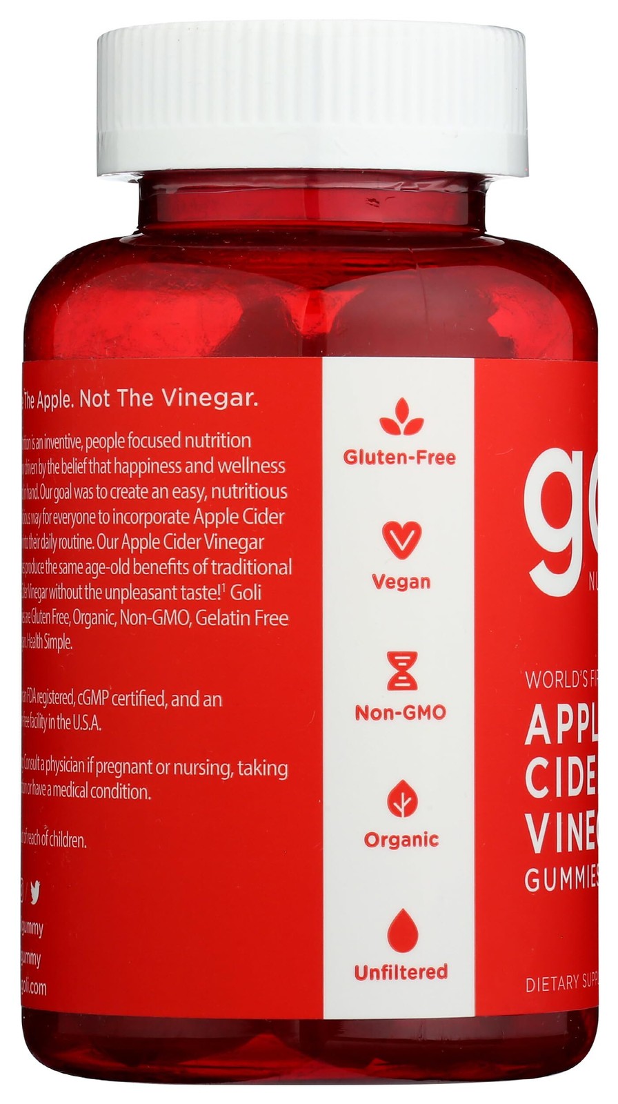 4/27 Goli Apple Cider Vinegar Gummy Vitamins – 60 Count – Vitamin B12, Gelatin-F