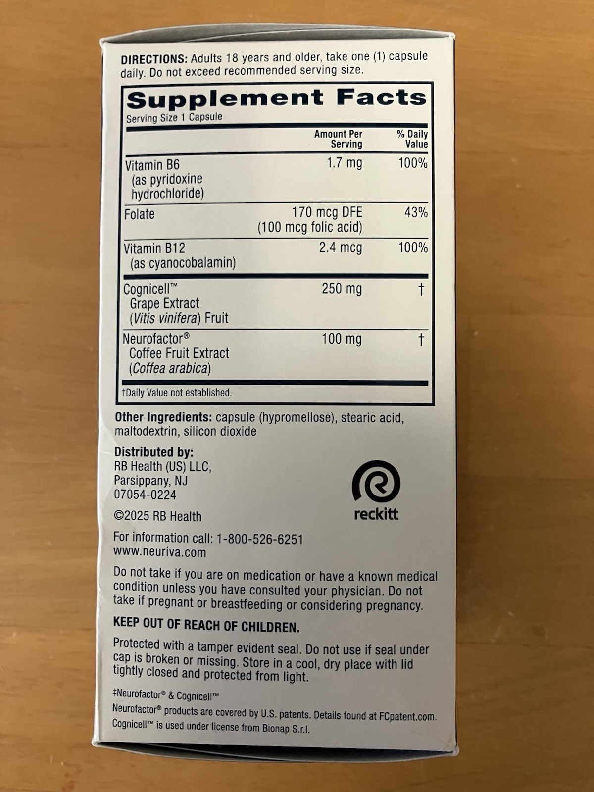 Neuriva Brain Health Memory 3D Supplement 50 Capsules, Exp. 09/2027