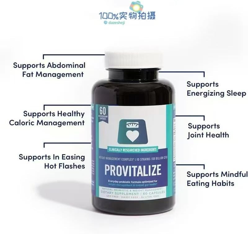 (2 Pack) 60 CT Women Probiotic Blend Formula with Curcumin for Digestion Health