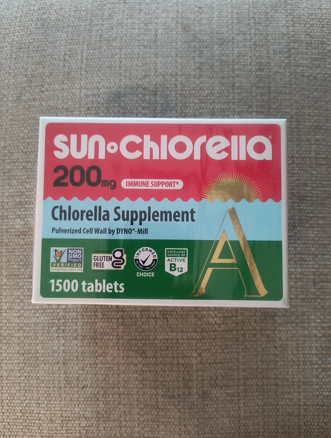 SUN CHLORELLA 200 mg – 1500 Tablets Exp July 2027 New Sealed