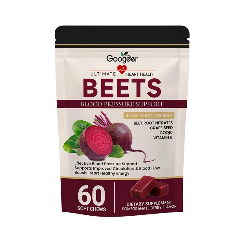 Googeer Total Beets Concentrated Beet Root Soft Chews 60-Count