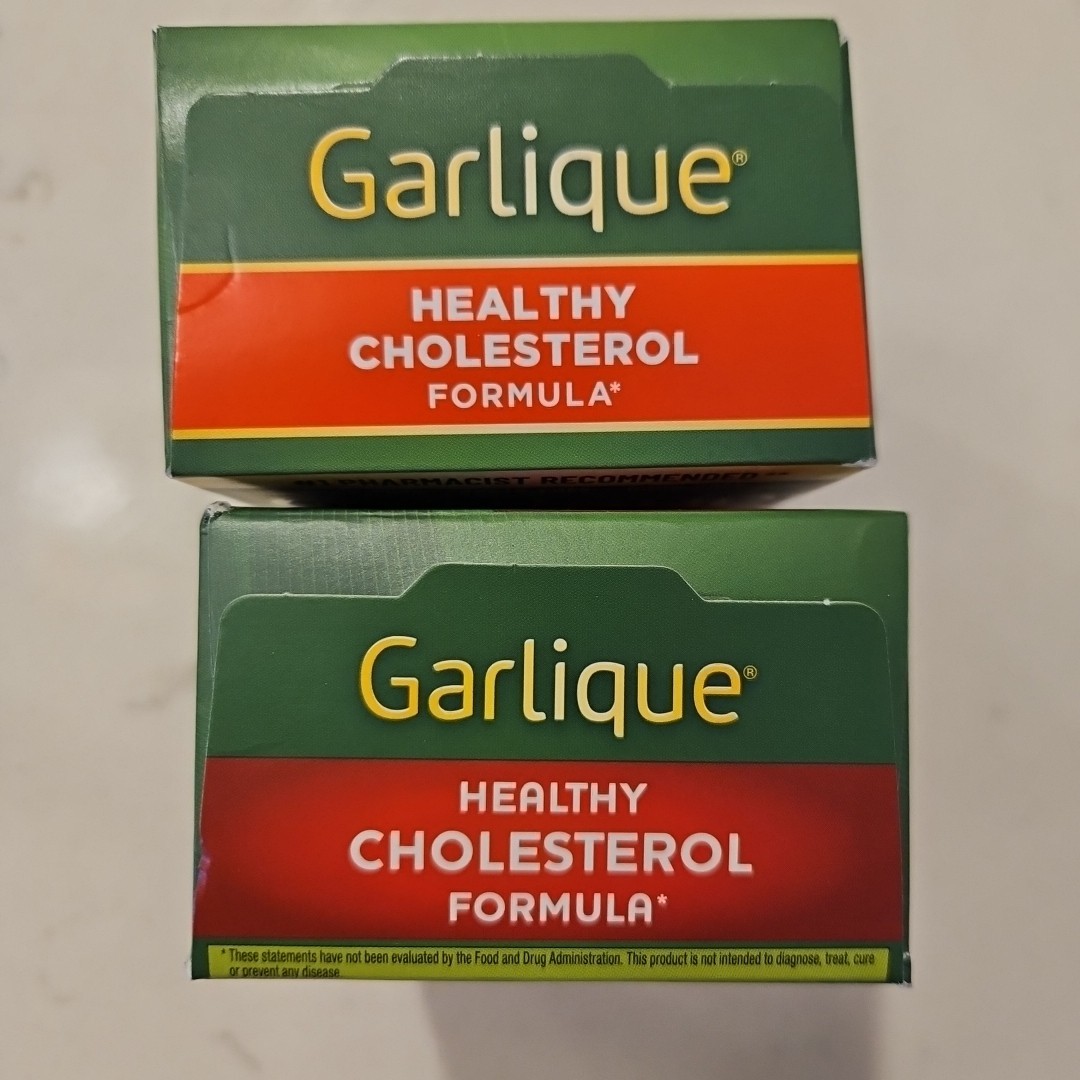 Garlique Healthy Cholesterol Formula Cholesterols 60 Caplets X2 Exp 2027+