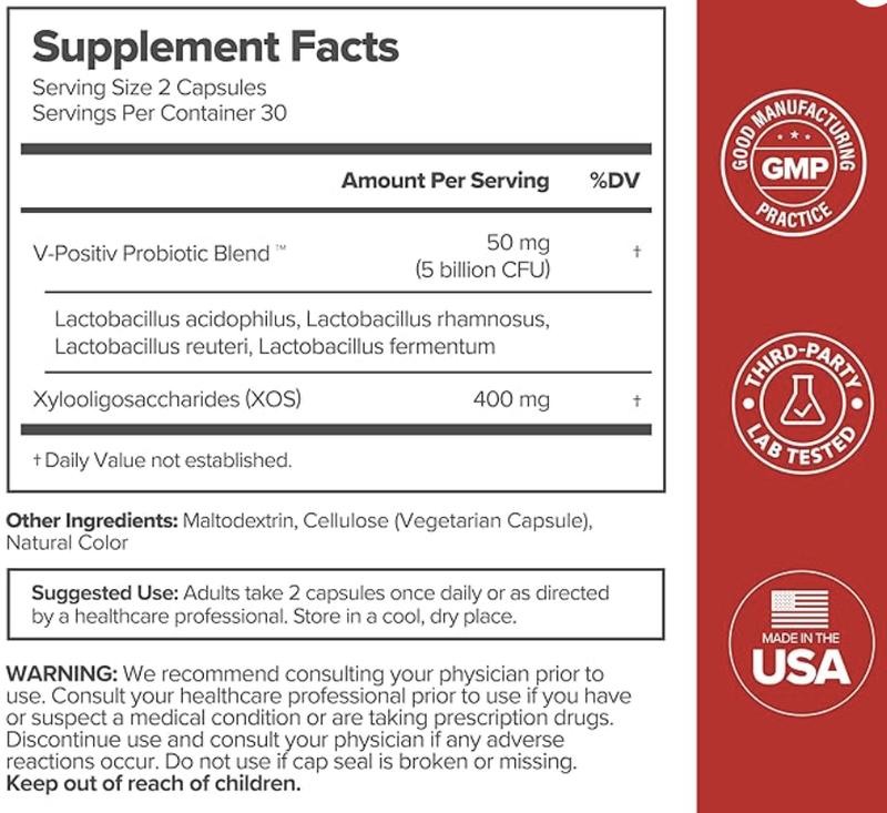 Women’s Probiotics – Prebiotic and Probiotic Capsules for Healthy pH Balance