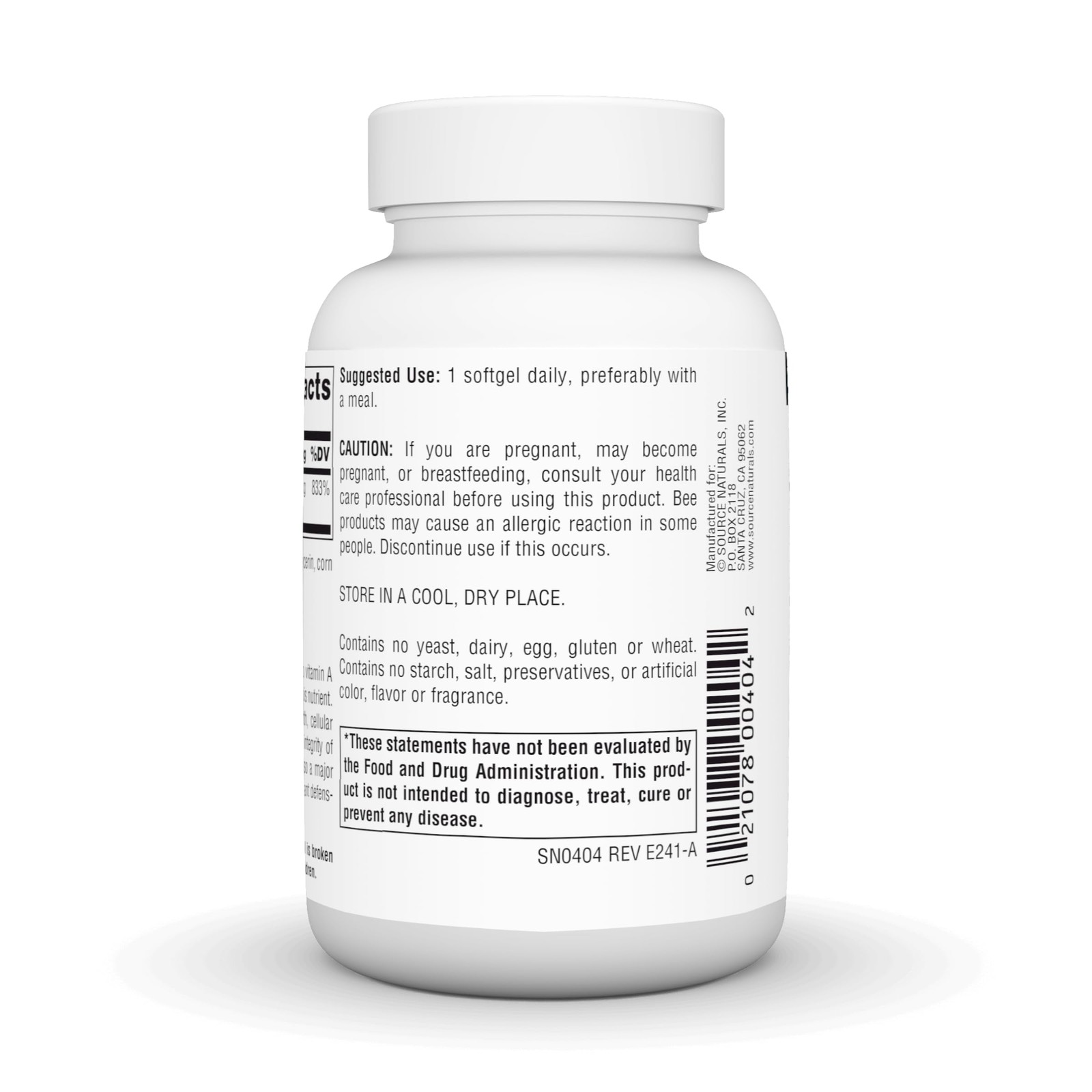 Source Naturals Beta Carotene 25000 iu Antioxidant 250 Count (Pack of 1)