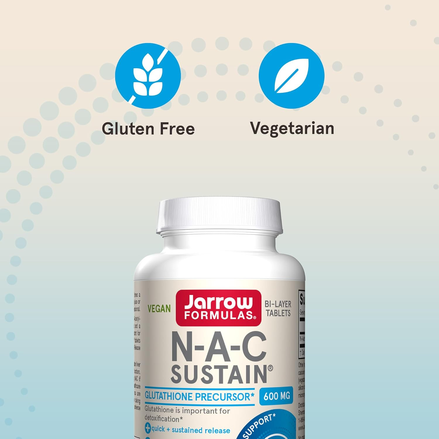 ® N-A-C Sustain® 600 Mg, Dietary Supplement, Amino Acid Support for Liver Hea…