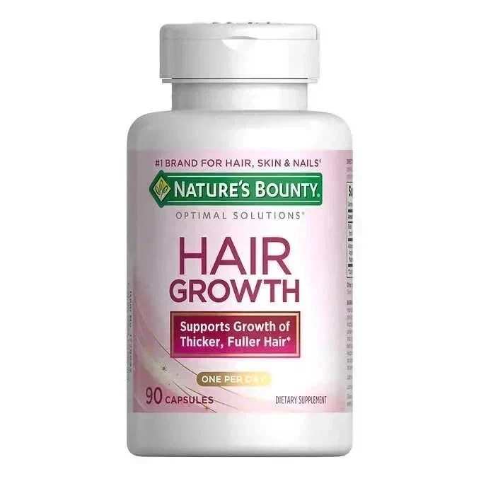 Nature’s Bounty Hair Growth 90 Caps 1 Daily Supports Strong Healthy-Pack of 2