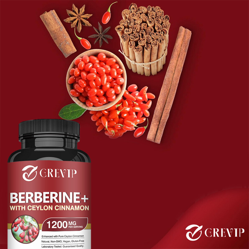 Berberine HCI + Ceylon Cinnamon 1200mg – Lower Blood Sugar & Cholesterol Levels