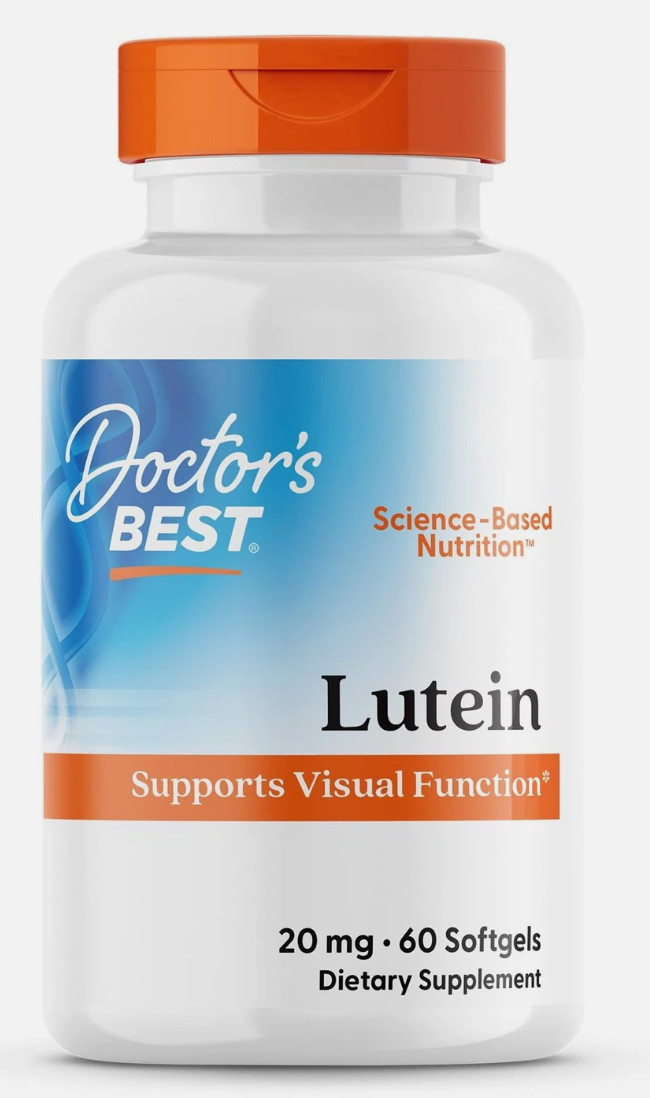 Doctor’s Best Lutein 20 MG 60 Count Supplement for Vision EXP 06/2026