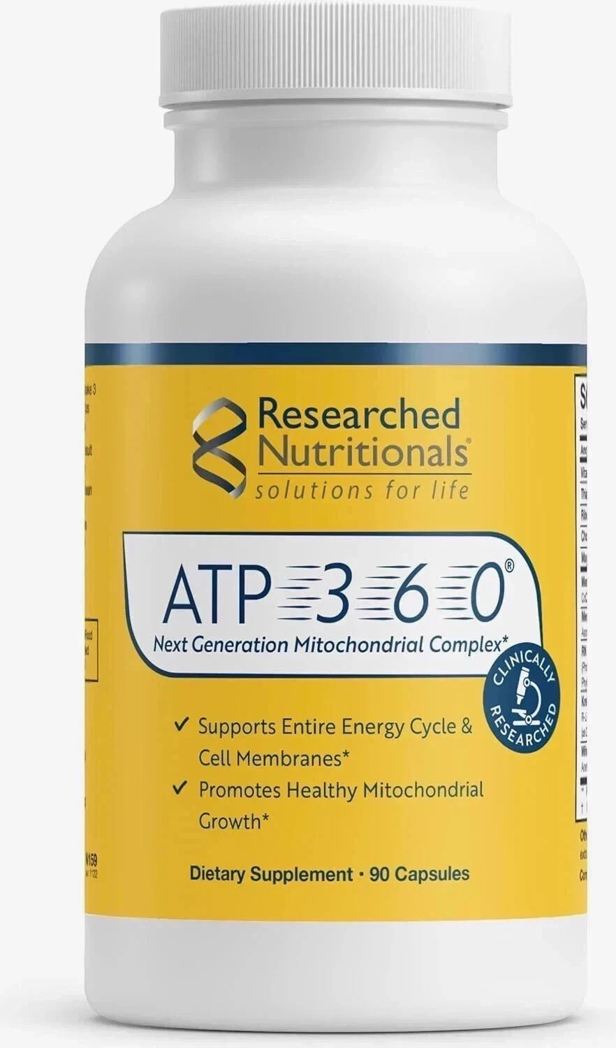Researched Nutritionals ATP 360 Dietary suppliment Energy complex 90 Capsule