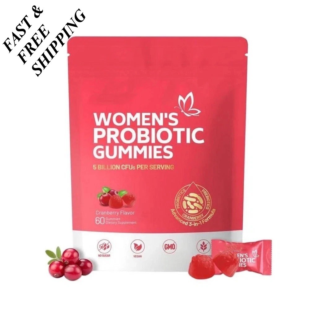 2 PACKS-VivoNu Cranberry Probiotic Gummies | Targeting Body Odor, Women’s Health