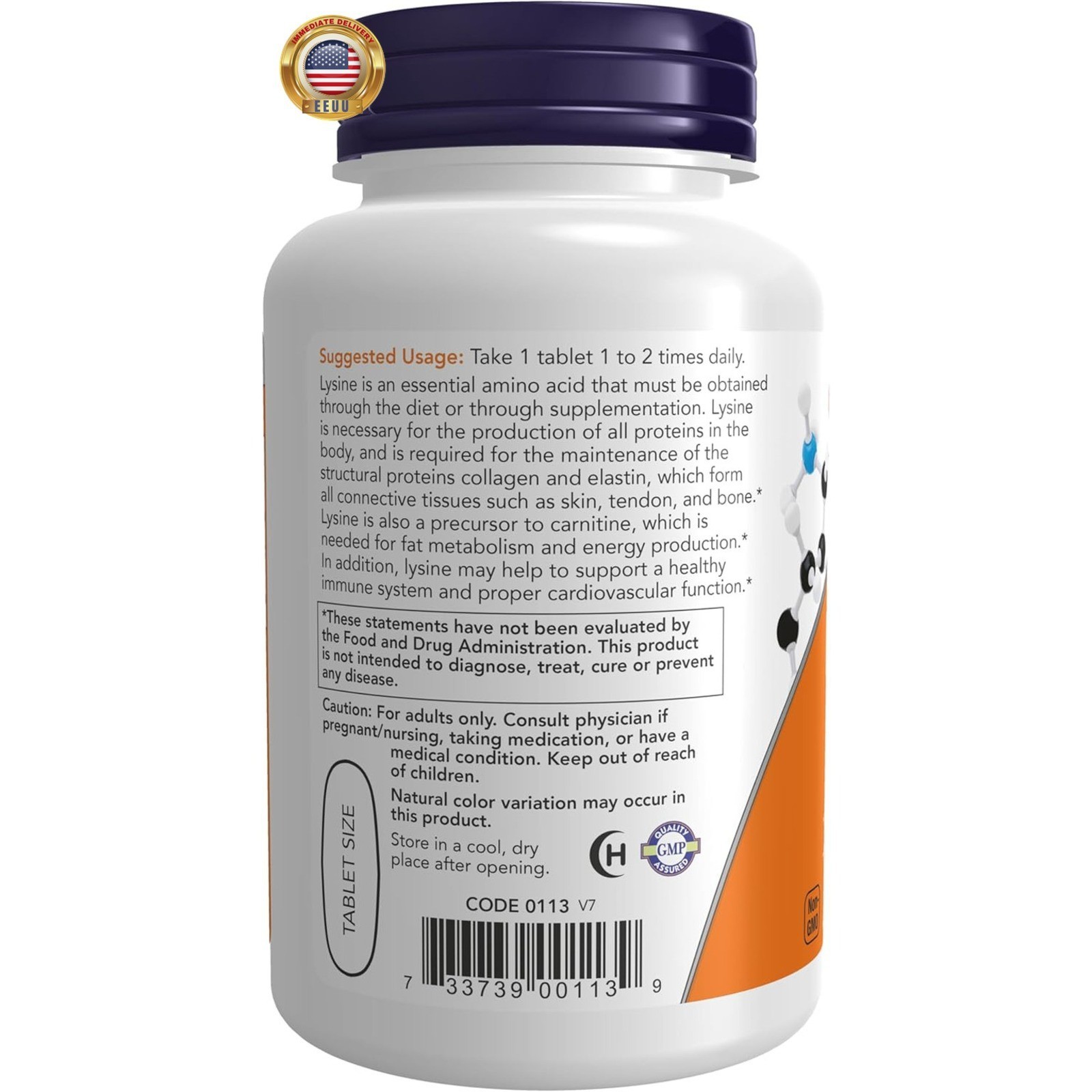 Supplements, (L-Lysine Hydrochloride) 1,000 Mg, Double Strength, Amino Acid, 100