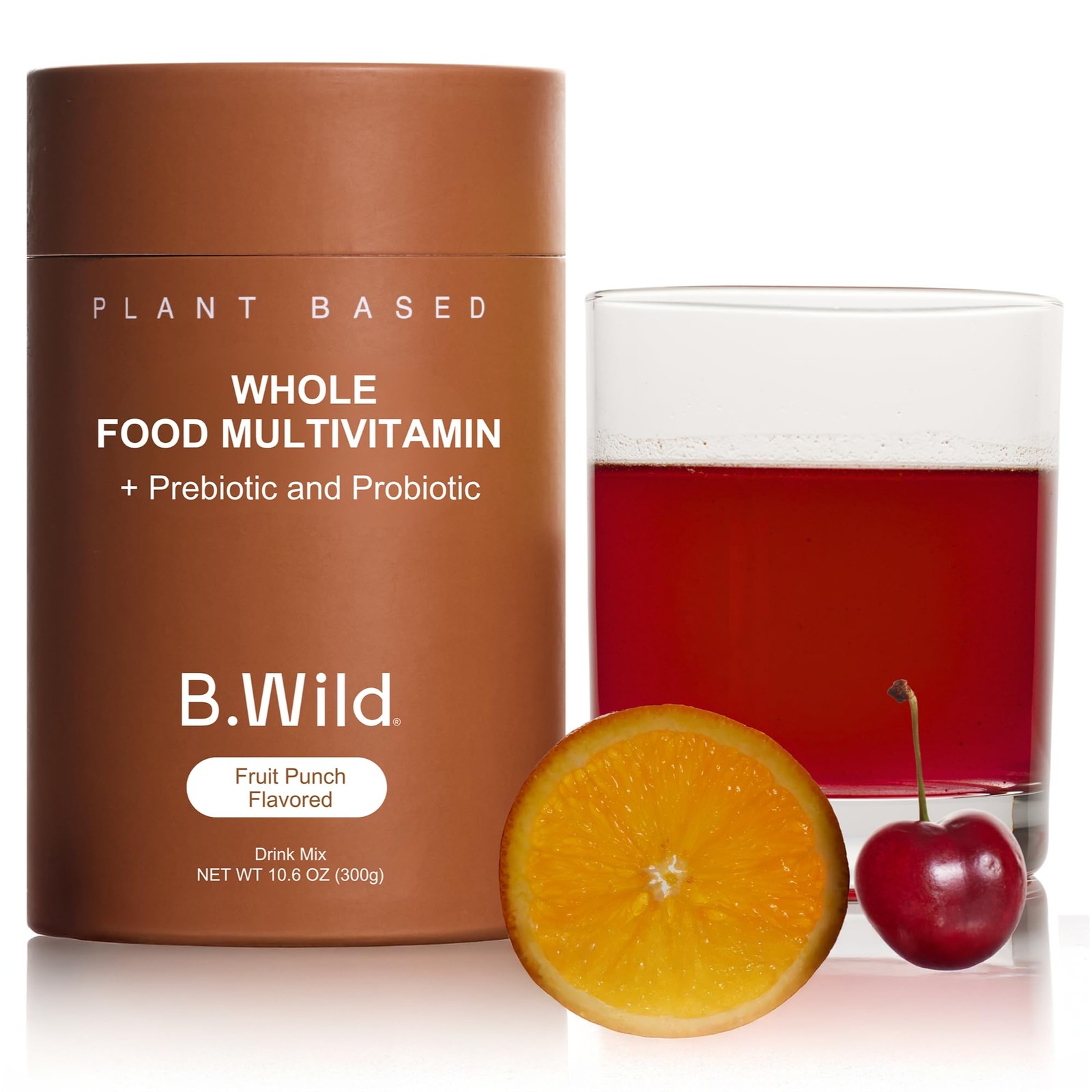 B.WILD PlantBased Multivitamin Superfood Drink Mix – Bold Fruit Punch Flavor …