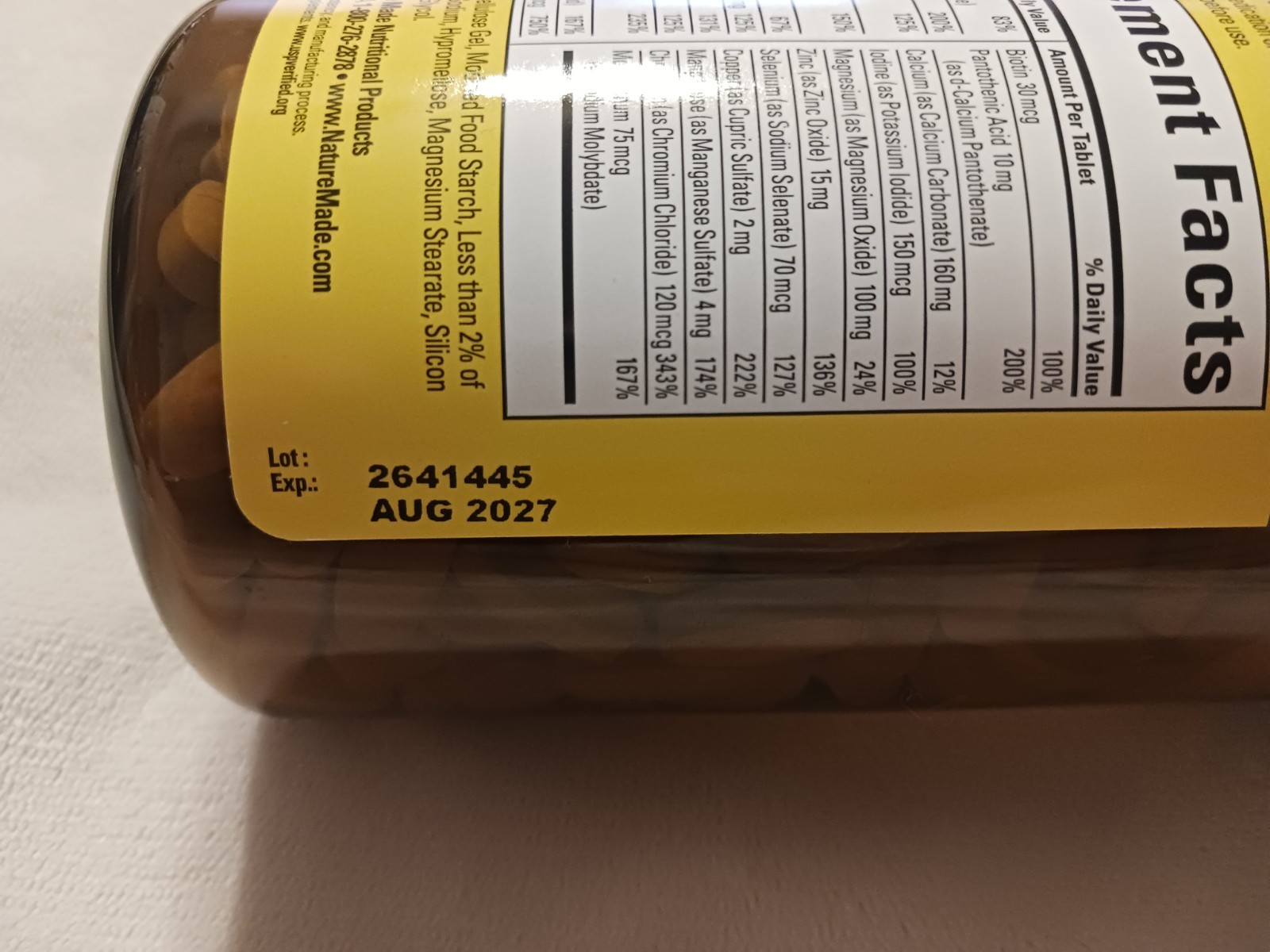Nature Made Multi For Him 300 Ct No Iron Tablets Mens Multivitamins EXP: 08/27