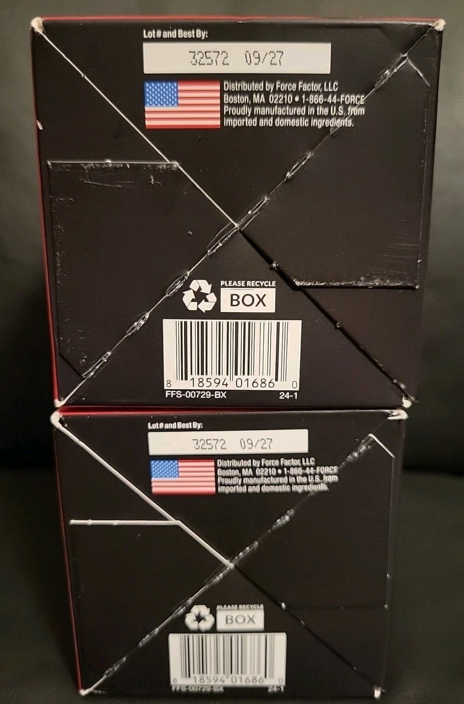 2 Count Force Factor Test X180 Multivitamin 120 Tablets Each (240Ttl) Exp 9/2027