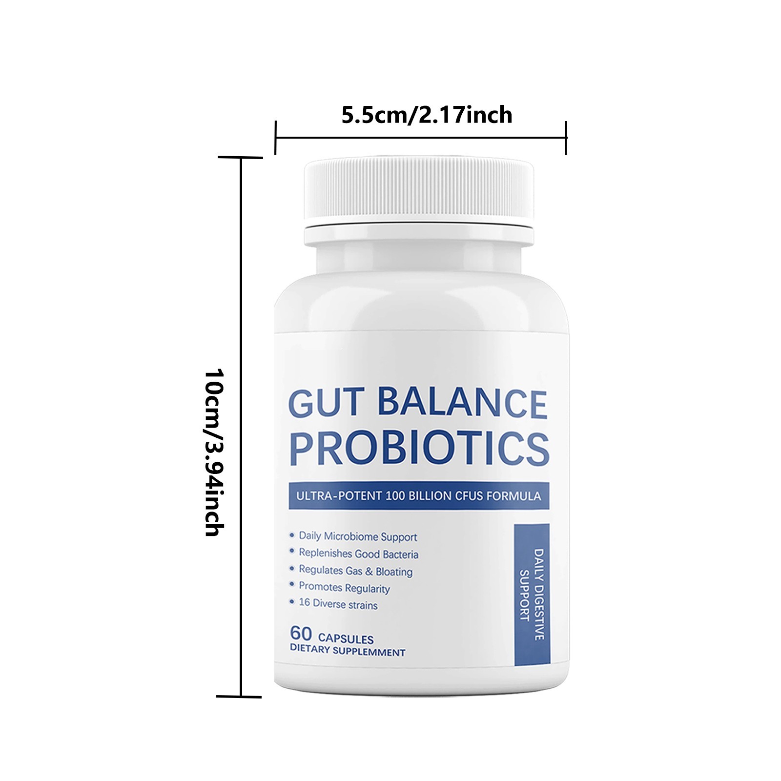 ESUNM 100 Billion Probiotics – For Digestive & Gut Health Supplement – 60ct