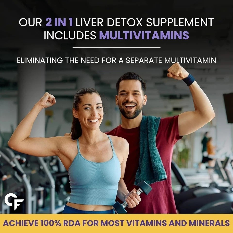 Liver Support Supplement with Milk Thistle Extract 800mg 10 Veg Tablets k229