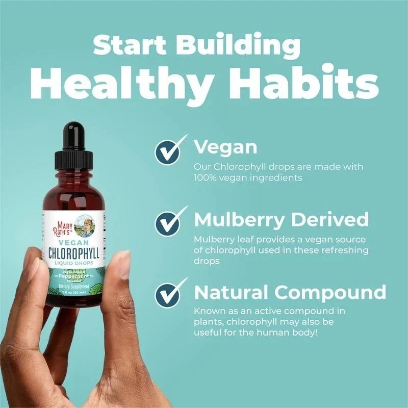 MaryRuth’ s Chlorophyll Liquid Drops | | Vegan | Certified Project Label Clean |