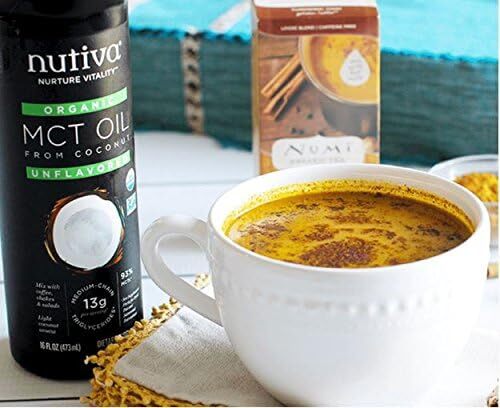 Nutiva Organic MCT Oil Unflavored 32 Oz USDA Organic Non-GMO Neutral Flavor USA