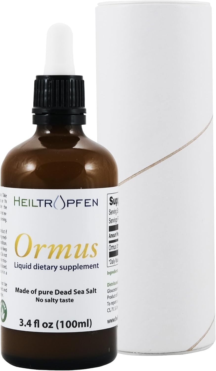 3.4 Fl Oz Ormus with Atomic Minerals – Unflavored Nutritional Drops, Dairy-Free