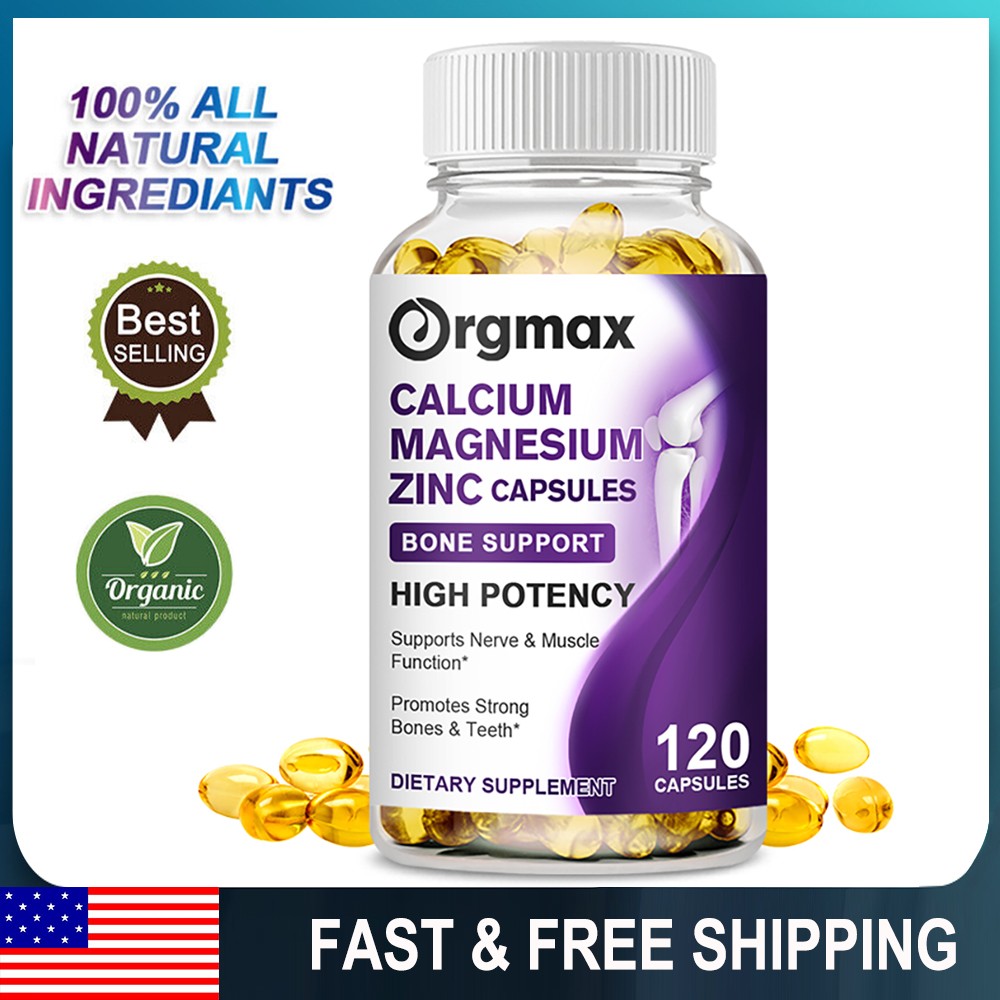 Zinc Calcium Magnesium & Vitamin D Complex Supplement 120pcs Dietary Supplement