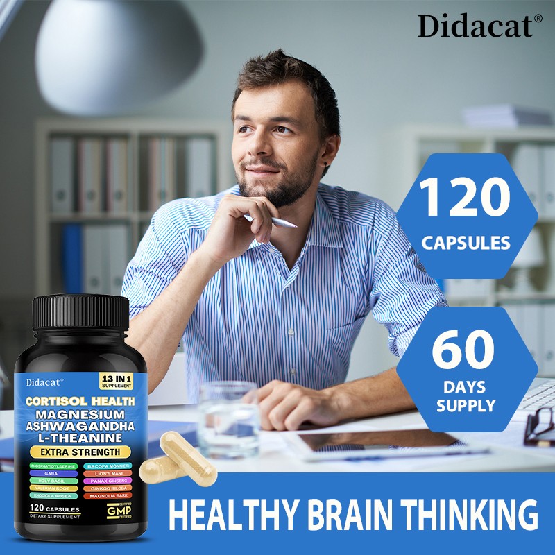 Cortisol Health – with Magnesium – Ashwagandha – for balanced mood and sleep