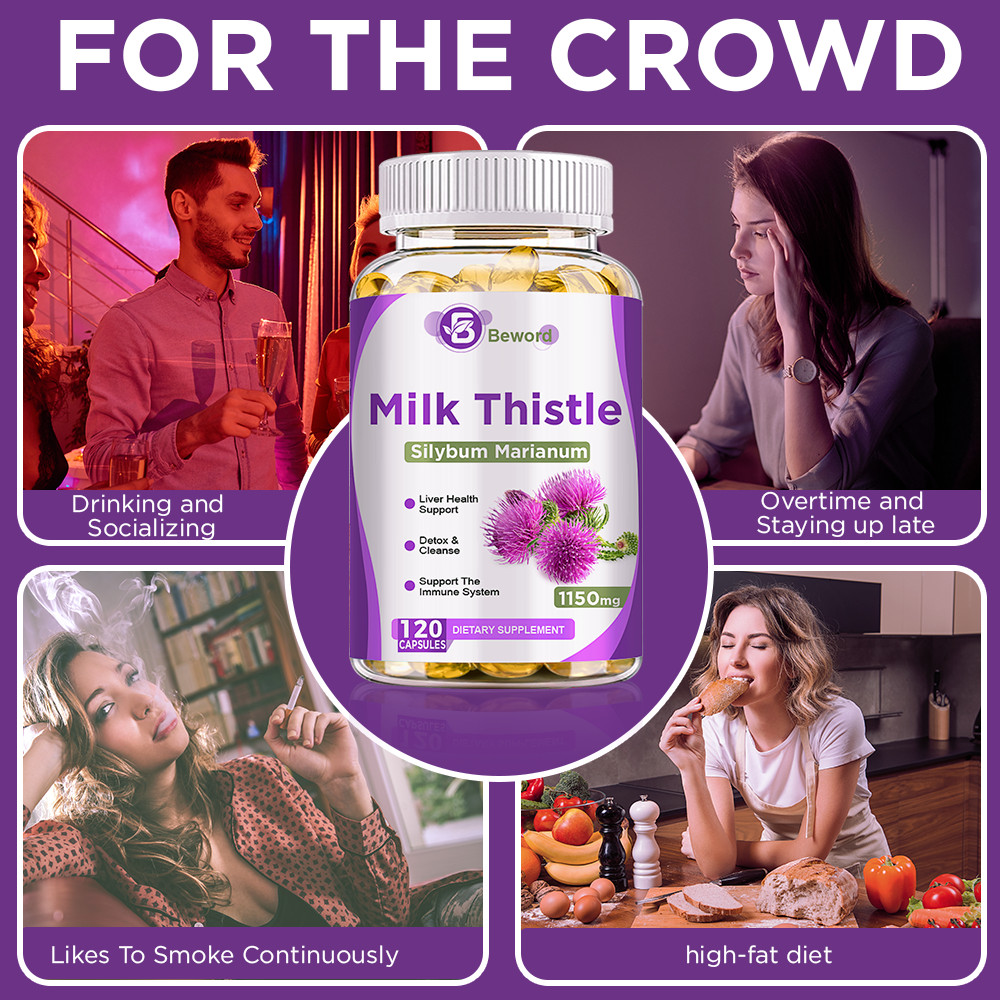 Liver Support 120ct Cleanse Detox Repair Health Milk Thistle Dandelion Root