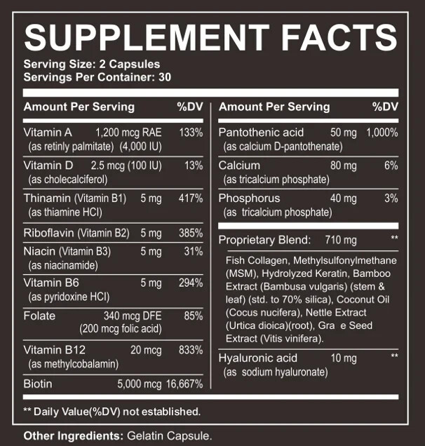 Unlock Radiant Hair and Glowing Skin with Biotin Capsules – 15,000 MCG