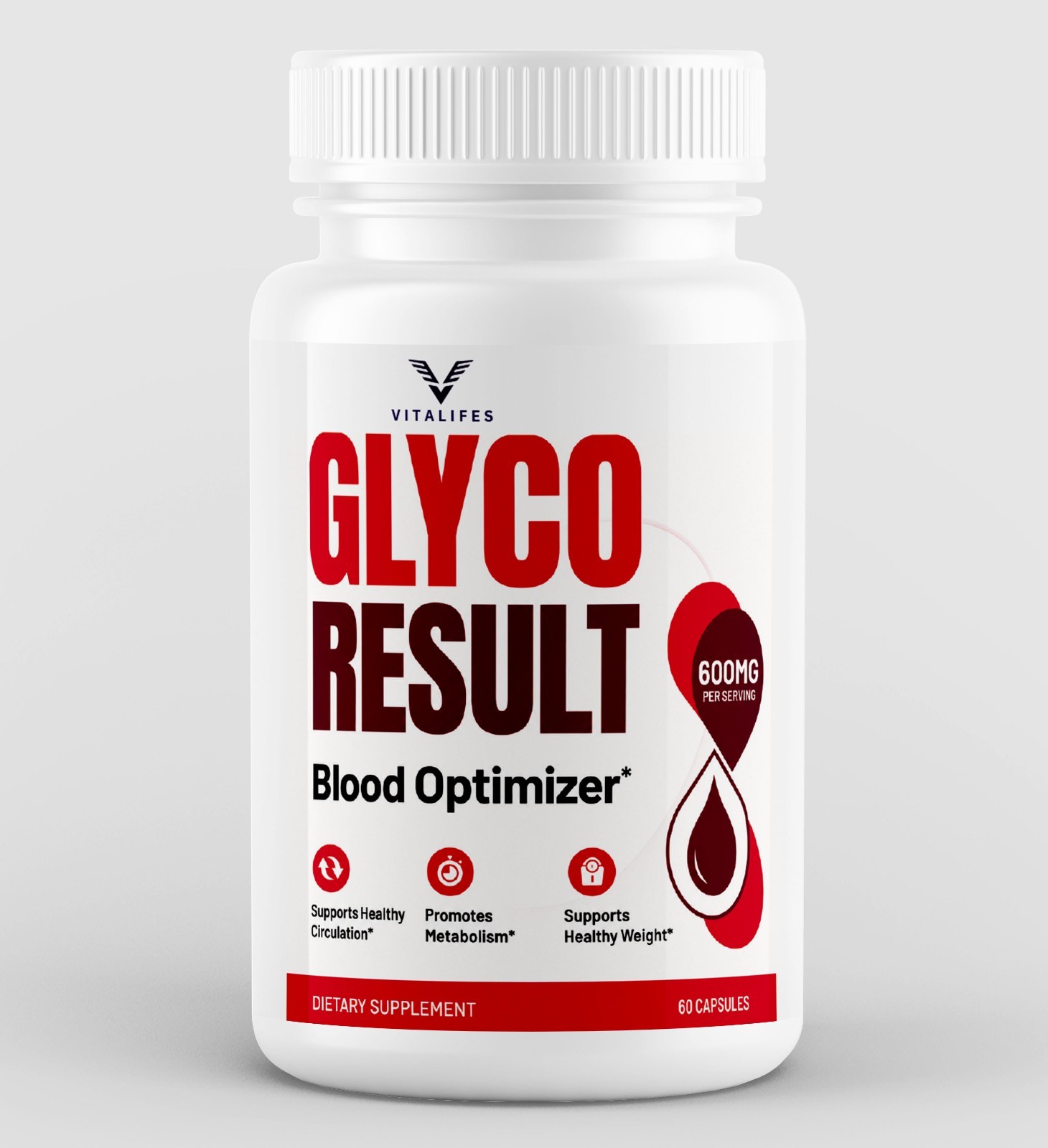 (5 Pack) Glyco Result Advanced Blood Health Support Formula GlycoResult 300 Caps
