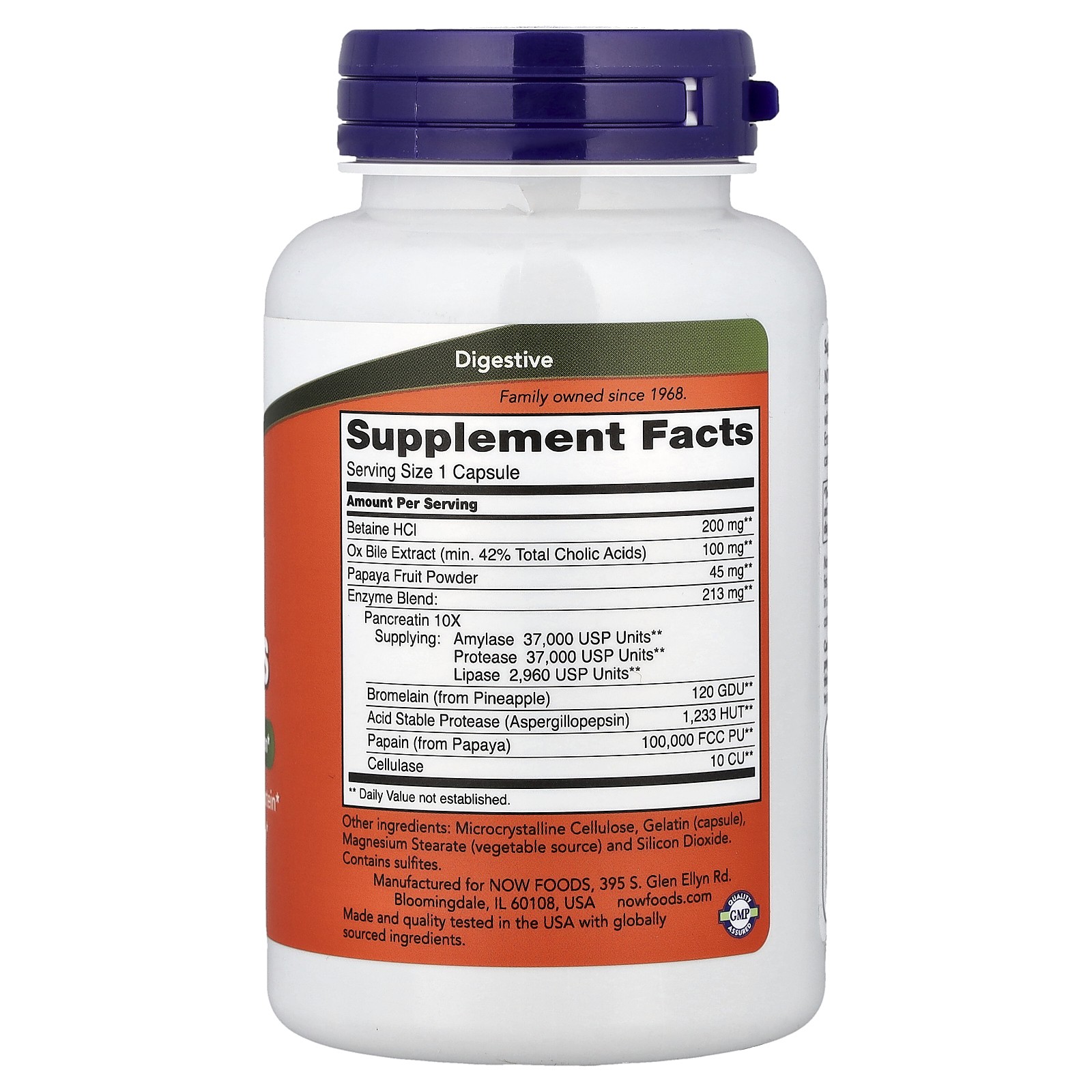 Now Foods Super Enzymes 90 Capsules GMP Quality Assured