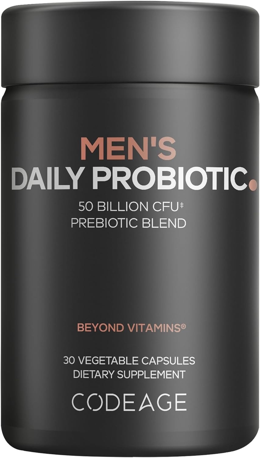 Codeage Men’s Daily Probiotic Supplement ~ 50 Billion CFU Probiotic Blend