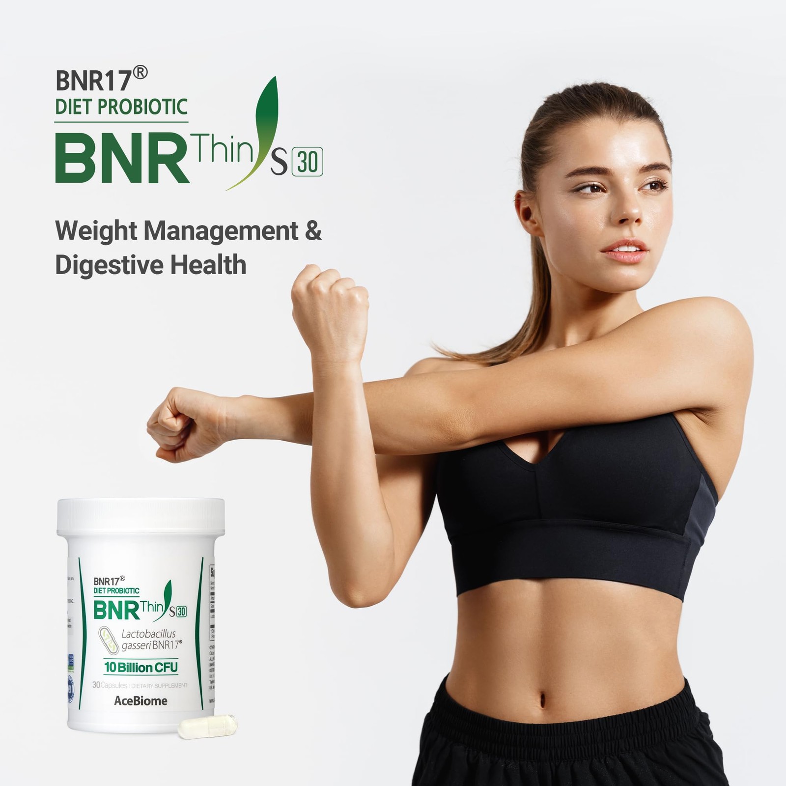 Lactobacillus Gasseri BNR17 Probiotic, 10 Billion CFU, 30 Capsules