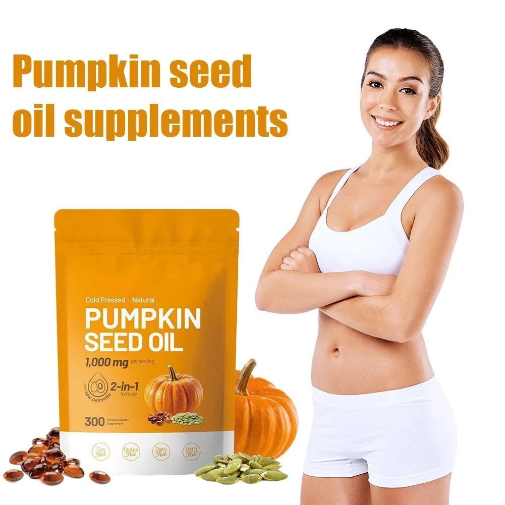 Pumpkin Seed Oil Saw Palmetto 1000 mg – Bladder Health, Immune Support 300 Pills