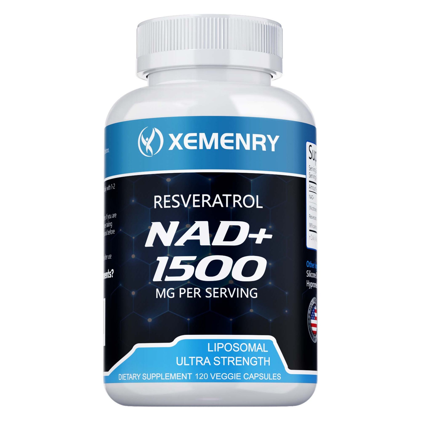 120pcs NAD+ – DNA Repair, Energy Production, Cellular Metabolism – Resveratrol