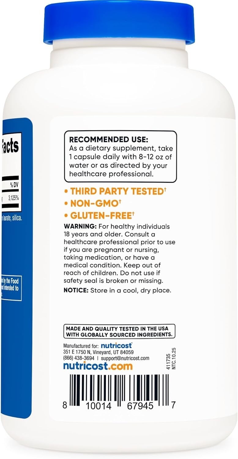 Nutricost Niacinamide Vitamin B3 500mg 240 Capsules Flush Free Non-GMO Gluten Fr