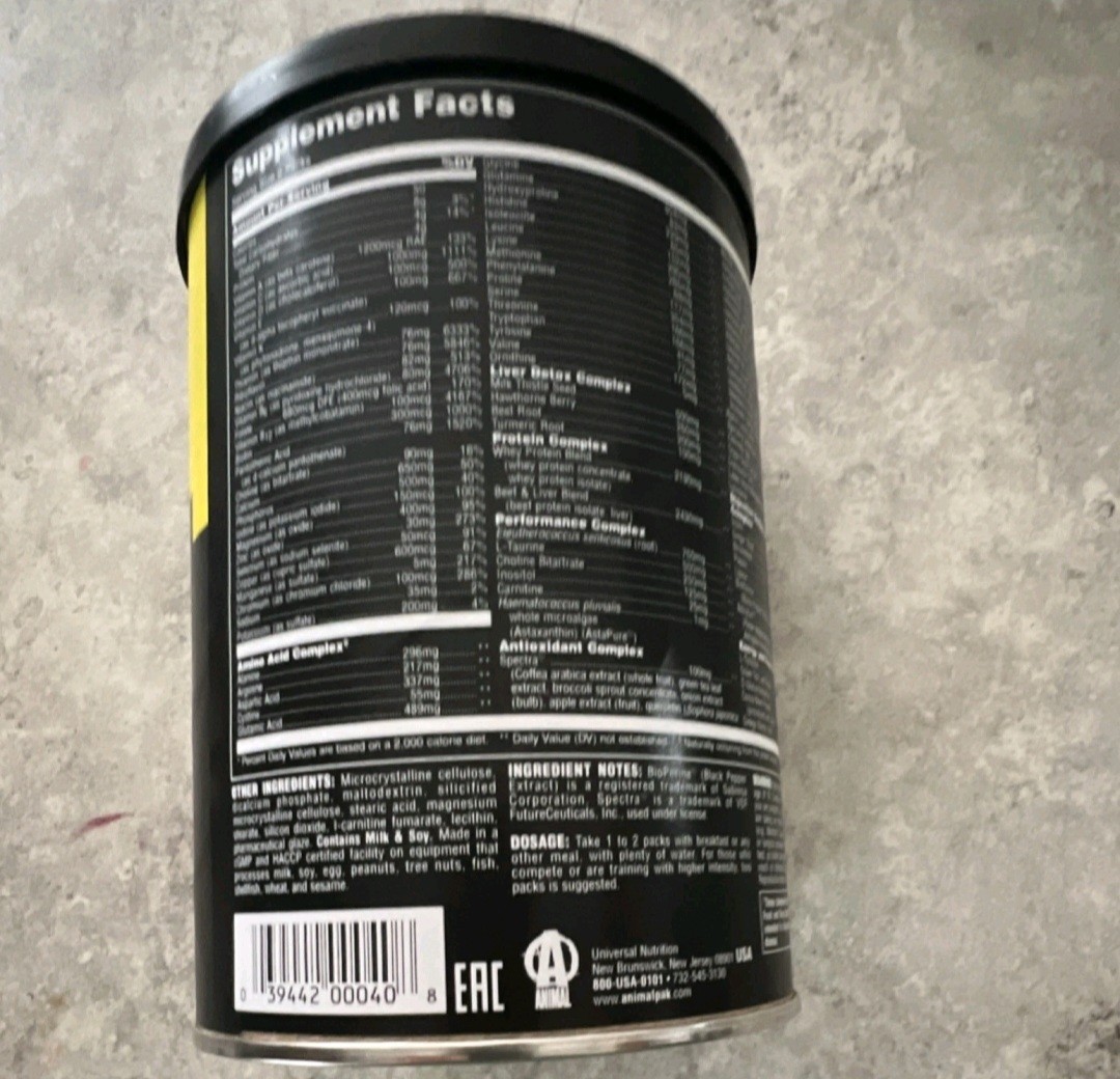 Animal Pak – Convenient Multivitamin for Men & Women 30 Count