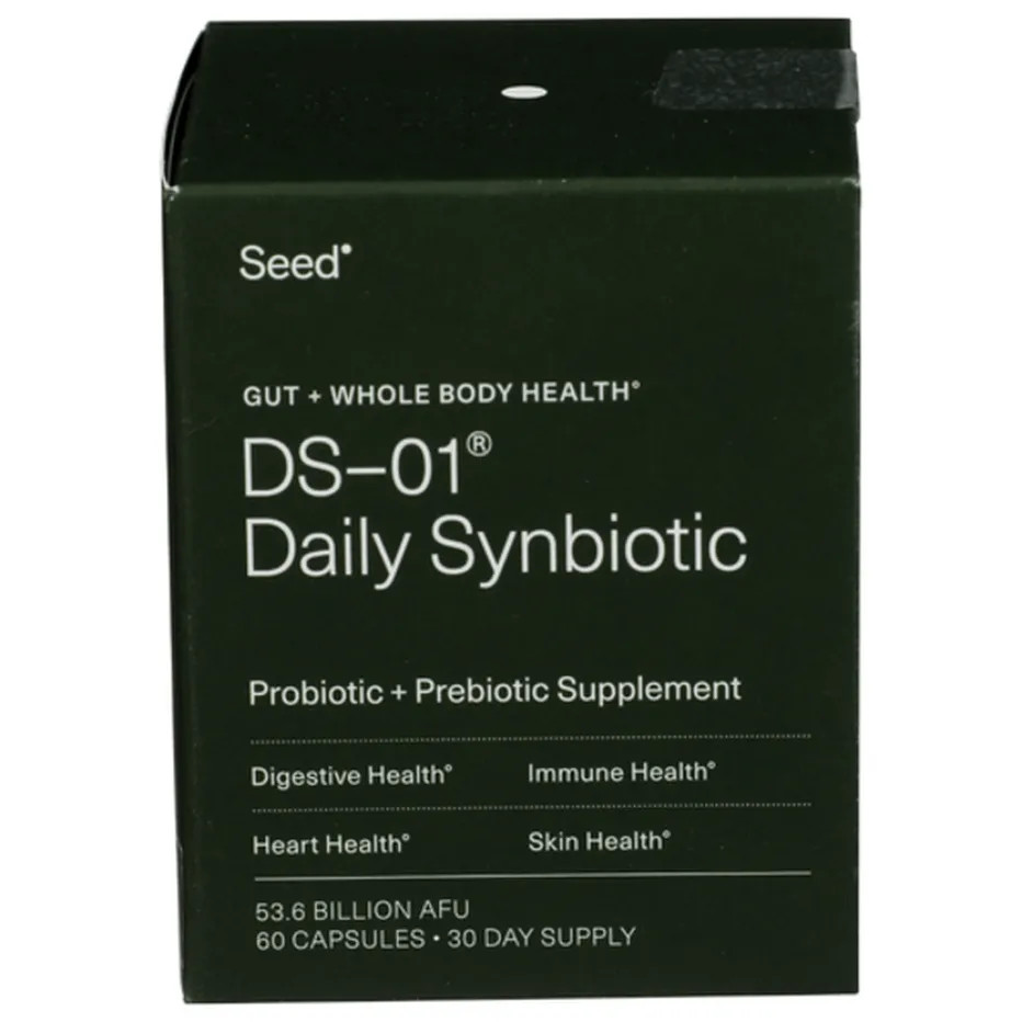 New Seed DS-01 Daily Synbiotic Probiotic; Prebiotic. 60 capsules FRESH
